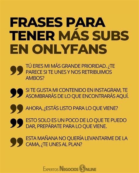 frases biografa para onlyfans ejemplos|50 ideas y ejemplos de frases para OnlyFans en tus publicaciones